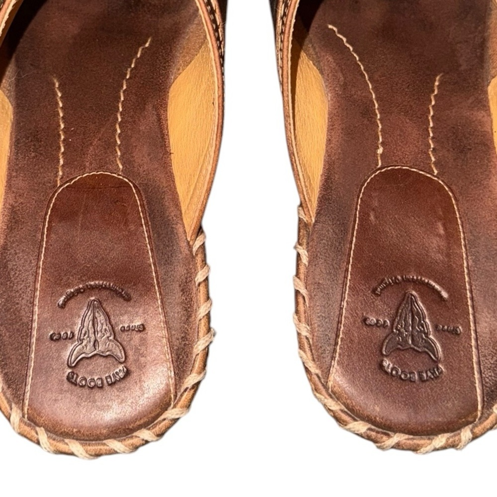 Frye Charlotte O Ring Stitched Harness Brown Leather Clogs Women’s 9 Brown - Picture 2 of 7